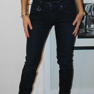 BURBERRY JEANS WITH ANKLE BUTTON DETAIL